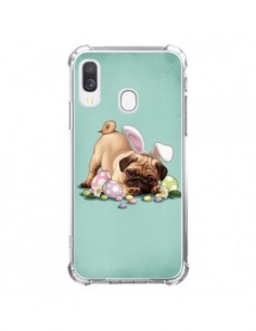 Coque Samsung Galaxy A40 Chien Dog Rabbit Lapin Pâques...