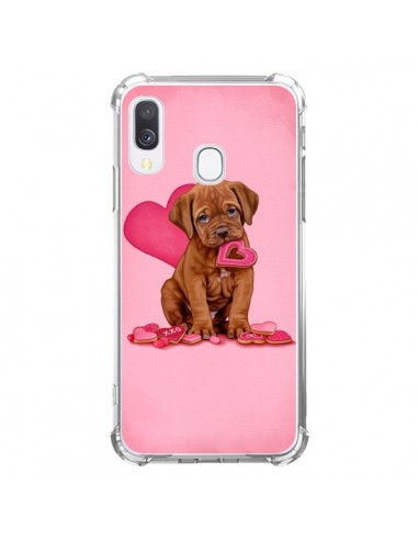 Coque Samsung Galaxy A40 Chien Dog Gateau Coeur Love - Maryline Cazenave