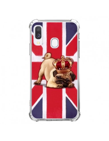 Coque Samsung Galaxy A40 Chien Dog Anglais UK British Queen King Roi Reine - Maryline Cazenave