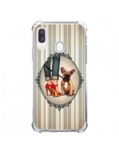 Coque Samsung Galaxy A40 Lady Jambes Chien Dog - Maryline...