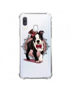 Coque Samsung Galaxy A40 Chien Bulldog Dog Gentleman...