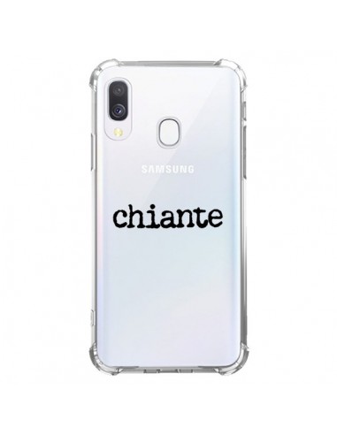 Coque Samsung Galaxy A40 Chiante Noir Transparente - Maryline Cazenave