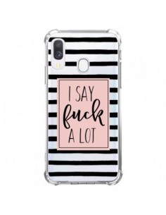 Coque Samsung Galaxy A40 I Say Fuck A Lot Transparente -...