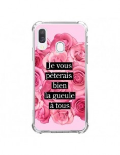 Coque Samsung Galaxy A40 Je vous pèterais Fleurs -...