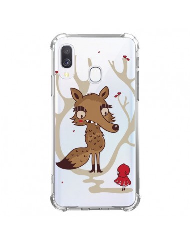 Coque Samsung Galaxy A40 Le Petit Chaperon Rouge Loup Hello Big Wolf Transparente - Maria Jose Da Luz