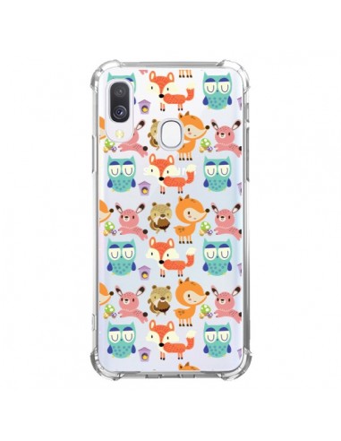 Coque Samsung Galaxy A40 Renard Ecureuil Lapin Hibou Transparente - Maria Jose Da Luz