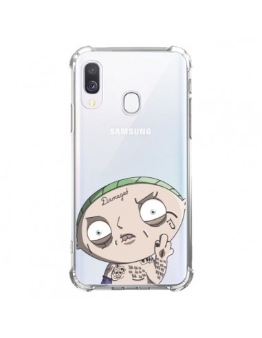 Coque Samsung Galaxy A40 Stewie Joker Suicide Squad Transparente - Mikadololo