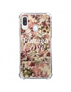 Coque Samsung Galaxy A40 Vintage Love Flower - Monica...