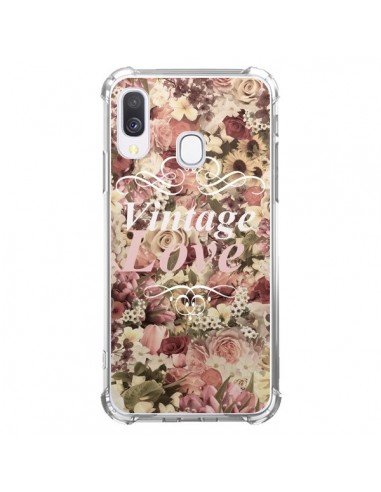 Coque Samsung Galaxy A40 Vintage Love Flower - Monica Martinez