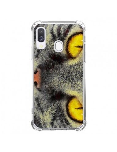 Coque Samsung Galaxy A40 Chat Gato Loco - Maximilian San