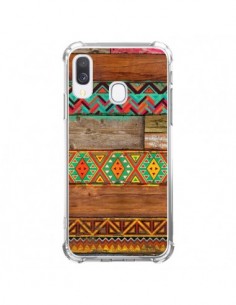 Coque Samsung Galaxy A40 Indian Wood Bois Azteque -...
