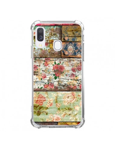 Coque Samsung Galaxy A40 Lady Rococo Bois Fleur - Maximilian San