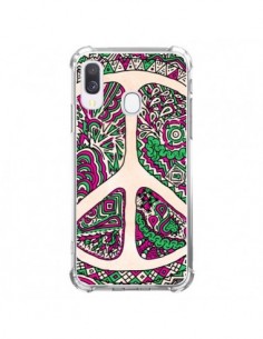 Coque Samsung Galaxy A40 Peace and Love Azteque Vainilla...