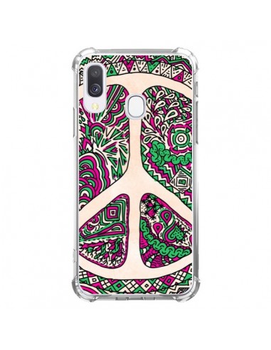 Coque Samsung Galaxy A40 Peace and Love Azteque Vainilla - Maximilian San