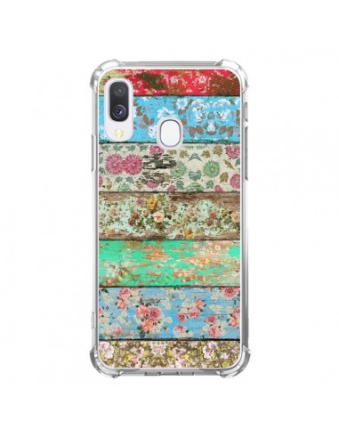 Coque Samsung Galaxy A40 Rococo Style Bois Fleur - Maximilian San