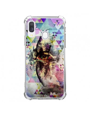 Coque Samsung Galaxy A40 Oeil Triangle Oiseau Cry Bird - Maximilian San