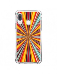Coque Samsung Galaxy A40 Horizon Bandes Multicolores -...