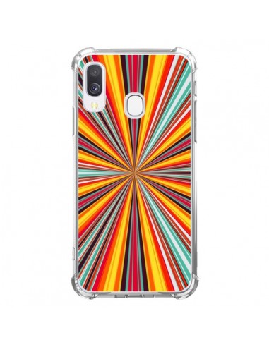 Coque Samsung Galaxy A40 Horizon Bandes Multicolores - Maximilian San