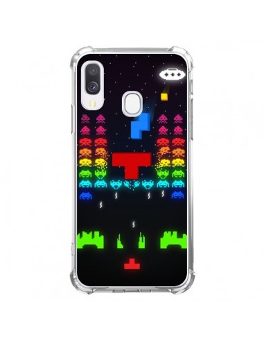 Coque Samsung Galaxy A40 Invatris Space Invaders Tetris Jeu - Maximilian San