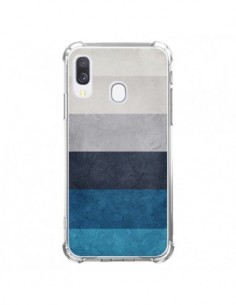 Coque Samsung Galaxy A40 Bandes Horizontales Greece Hues...
