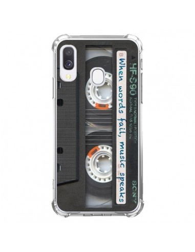 Coque Samsung Galaxy A40 Cassette Words K7 - Maximilian San