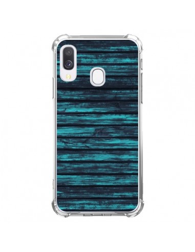 Coque Samsung Galaxy A40 Blue Moon Wood Bois - Maximilian San