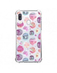 Coque Samsung Galaxy A40 Big Watery Dots Pink - Ninola...