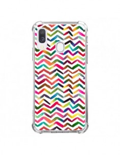 Coque Samsung Galaxy A40 Chevron Stripes Multicolored -...