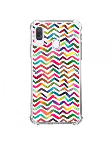 Coque Samsung Galaxy A40 Chevron Stripes Multicolored - Ninola Design