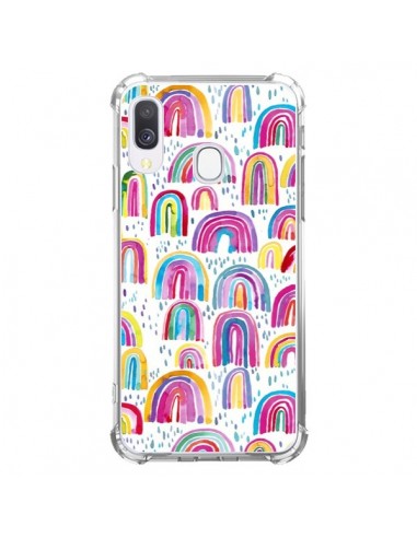 Coque Samsung Galaxy A40 Cute Watercolor Rainbows - Ninola Design