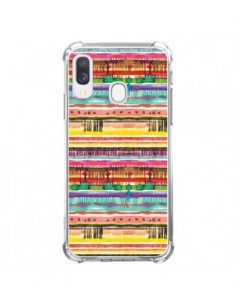 Coque Samsung Galaxy A40 Ink Dust Blue - Ninola Design
