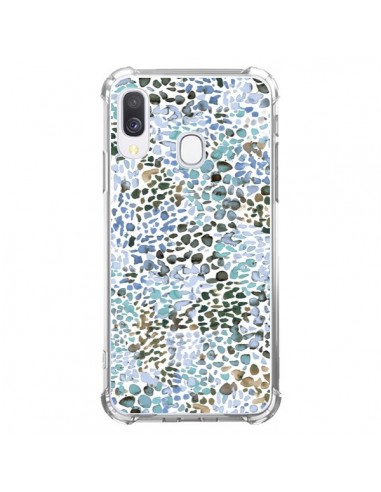 Coque Samsung Galaxy A40 Smoky Marble Watercolor Pink - Ninola Design