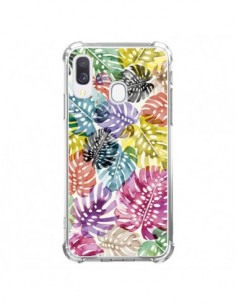 Coque Samsung Galaxy A40 Tigers and Leopards Yellow -...