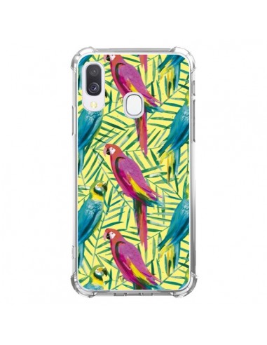 Coque Samsung Galaxy A40 Tropical Monstera Leaves Multicolored - Ninola Design