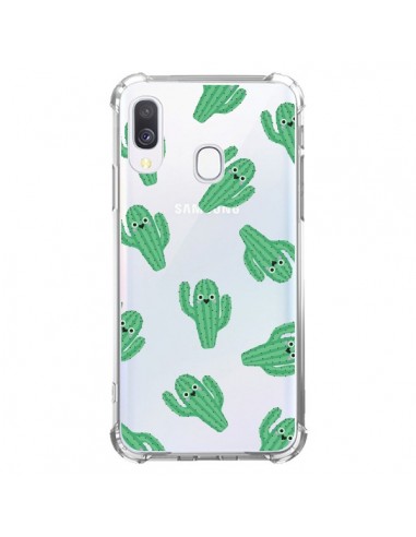 Coque Samsung Galaxy A40 Chute de Cactus Smiley Transparente - Nico