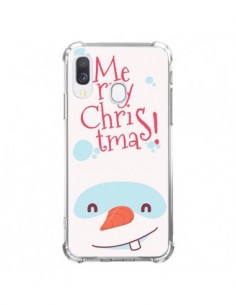 Coque Samsung Galaxy A40 Bonhomme de Neige Merry...