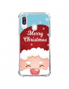Coque Samsung Galaxy A40 Bonnet du Père Noël Merry...
