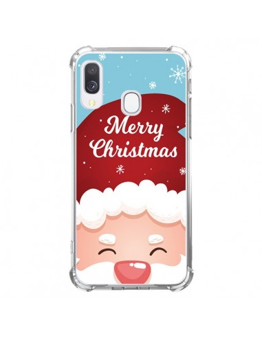 Coque Samsung Galaxy A40 Bonnet du Père Noël Merry Christmas - Nico