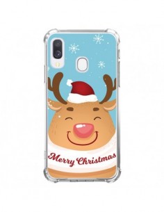 Coque Samsung Galaxy A40 Renne de Noël Merry Christmas -...
