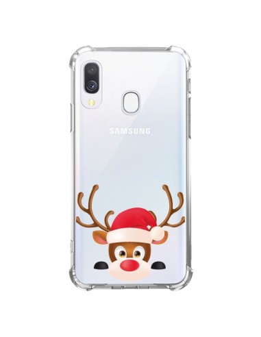 Coque Samsung Galaxy A40 Renne de Noël transparente - Nico