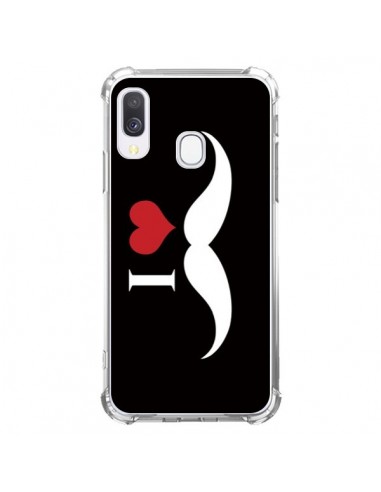 Coque Samsung Galaxy A40 I Love Moustache - Nico