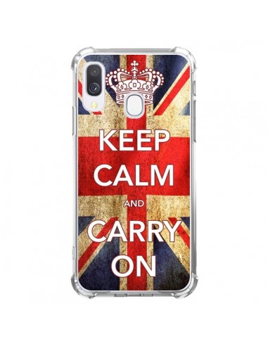 Coque Samsung Galaxy A40 Keep Calm and Carry On - Nico