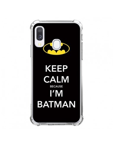 Coque Samsung Galaxy A40 Keep Calm because I'm Batman - Nico