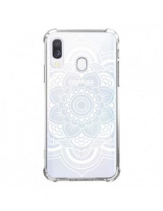 Coque Samsung Galaxy A40 Mandala Blanc Azteque...