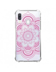 Coque Samsung Galaxy A40 Mandala Rose Clair Azteque...