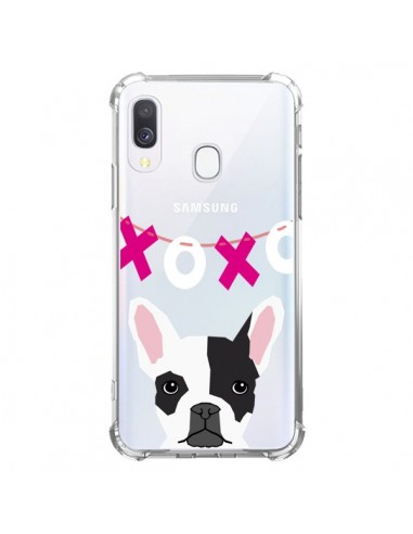Coque Samsung Galaxy A40 Bulldog Français XoXo Chien Transparente - Pet Friendly