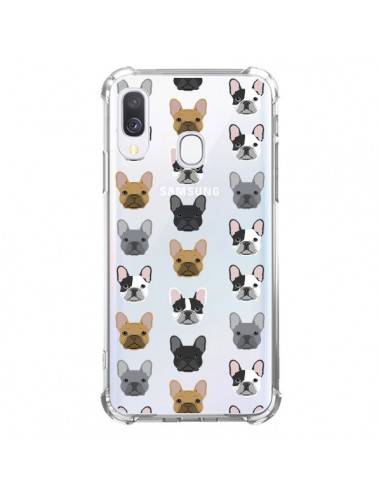 Coque Samsung Galaxy A40 Chiens Bulldog Français Transparente - Pet Friendly