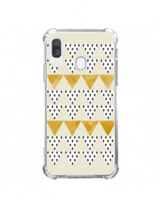 Coque Samsung Galaxy A40 Triangles Or Garland Gold - Pura...
