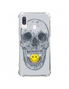 Coque Samsung Galaxy A40 Smiley Face Tête de Mort -...