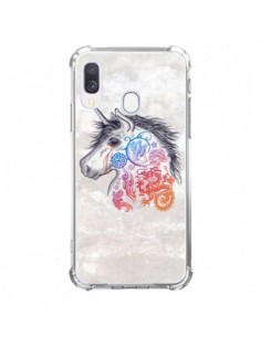 Coque Samsung Galaxy A40 Licorne Muticolore - Rachel...